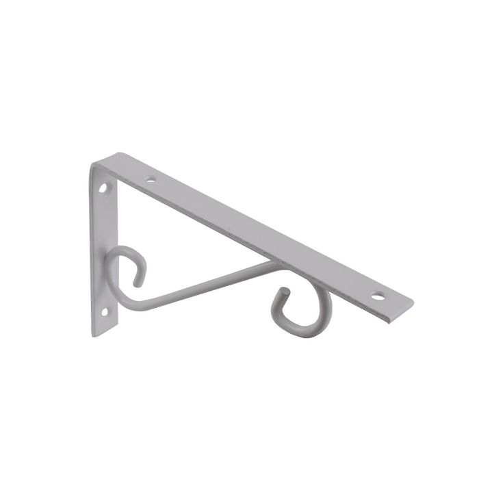 Carinya 250 x 125mm White Scroll Stayed Bracket
