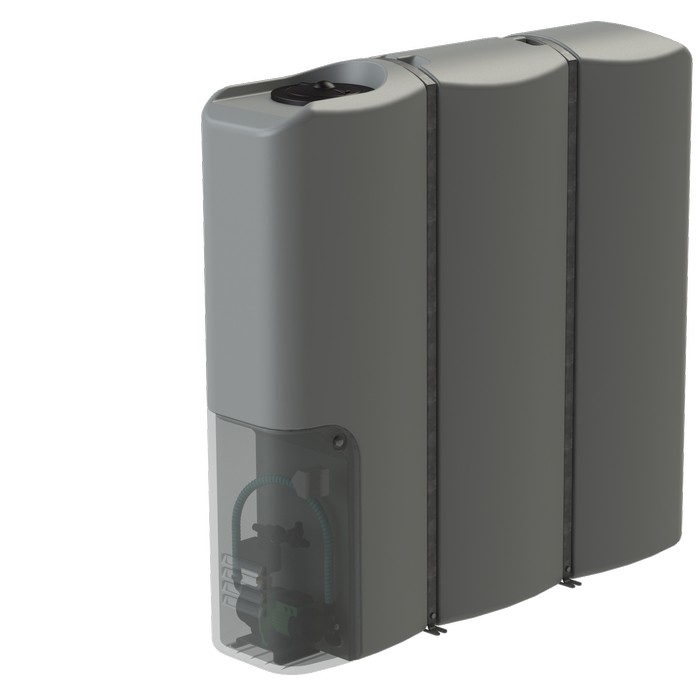Promax 2,000L Light Grey Slimline Tank And Pump