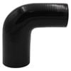 GASO 90 Degree Reducer Elbow 2.5" to 2" (63-51mm) Silicone Hose Black
