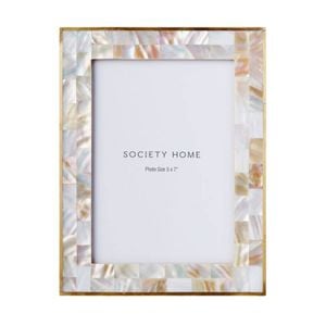 Society Home Mother Of Pearl Inlay Photo Frame - 5x7 Inch