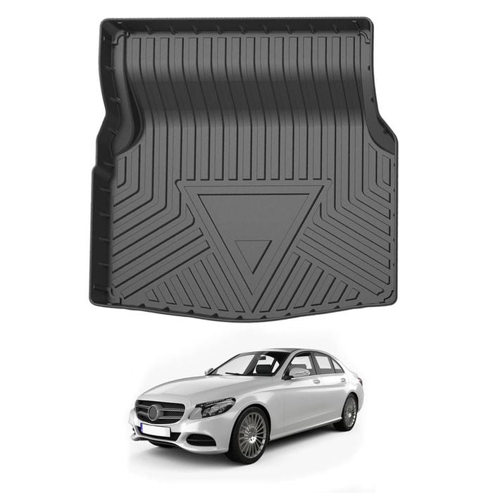AUSGO Boot Liner for Mercedes-Benz C-Class C Class W205 Sedan 2014-2021 Cargo Trunk Mat Boot Mat