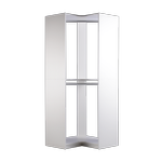 Lugna 1850 x 800 x 450mm Crisp White Double Hanging Robe Insert - White