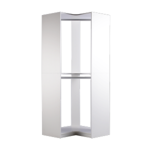 Lugna 1850 x 800 x 450mm Crisp White Double Hanging Robe Insert - White
