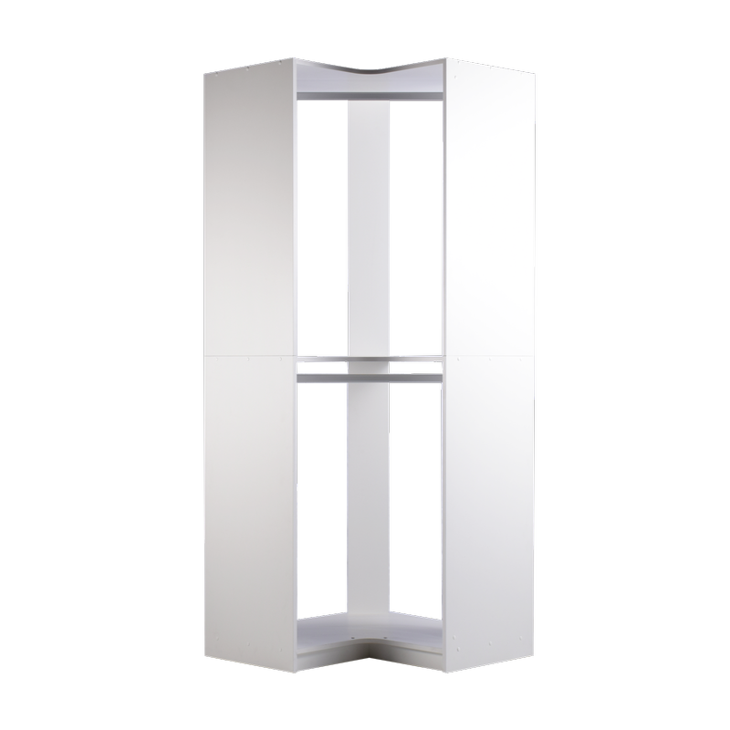 Lugna 1850 x 800 x 450mm Crisp White Double Hanging Robe Insert - White