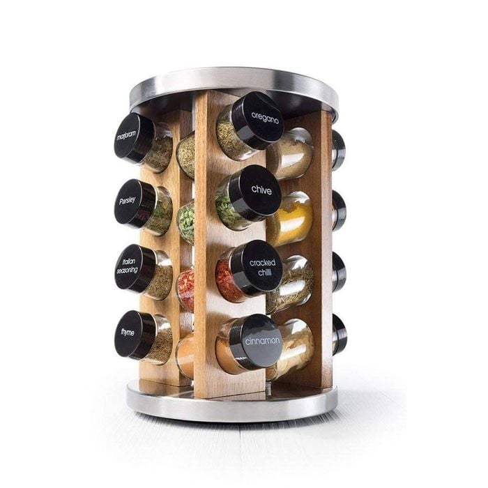 Spice Market Khari Stainless Steel 16 Jar Spice Rack 30X20X20cm Baccarat