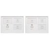 2PK Gibson Gifts Jewelled Mr & Mrs Collage Photo Frame 36x27cm