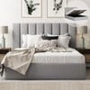 Celine Double Grey Storage Gas Lift Bed Frame