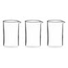 3PK Coffee Culture Glass Replacement Coffee Press Carafe Container 600ml Clear