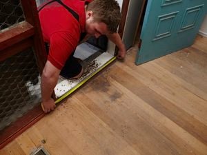 DIY Step Image - How to measure door size for replacement . Blob storage upload.