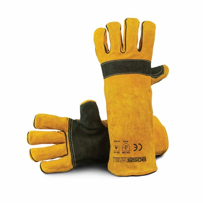 Bossweld 16" Yellow Premium Welding Gloves