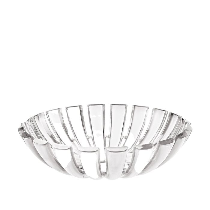 Guzzini Dolcevita 25cm Plastic Serving Basket Pastries Storage Mother of Pearl