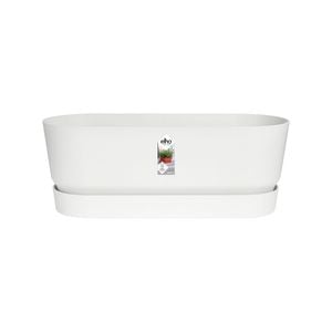 Elho 49cm White Greenville Self Watering Plant Pot