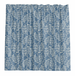 Barelli 180 x 180cm Coral Blue Polyester Shower Curtain