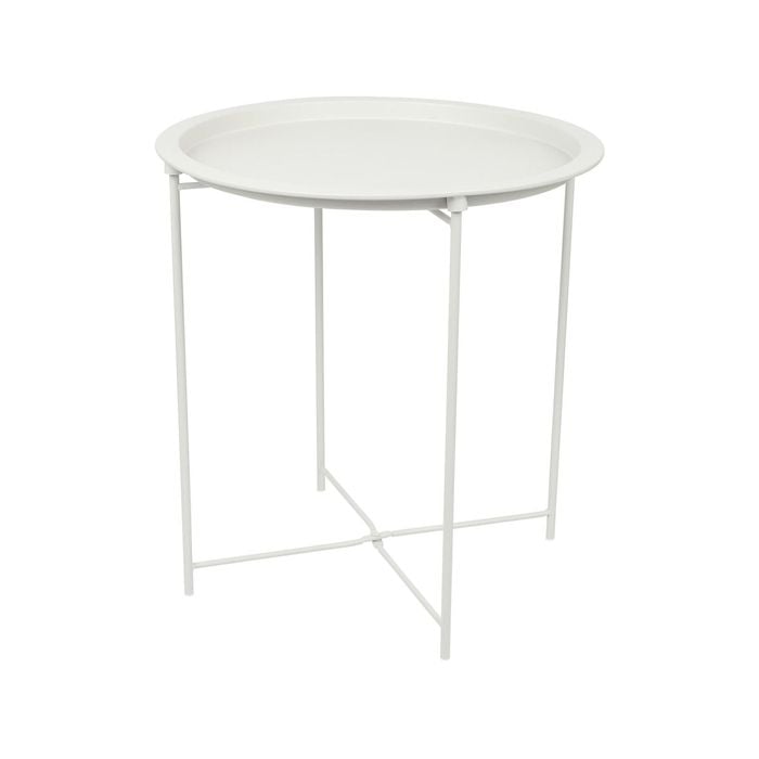 Harbour Housewares Round Steel Tray Tables - Pack of 1