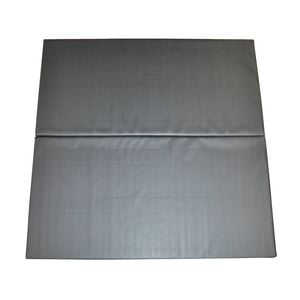 Black 150cm x 120cm x 4cm Gymnastics Mat - 2-Piece Folding Gym Exercise Yoga Mat