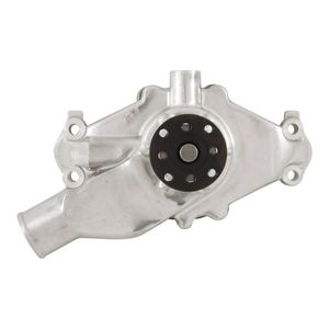 Cal Custom Small Block Chev Short Water Pump W/Upgraded Housing Polished Aluminium