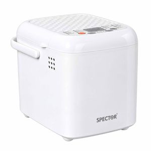 Spector Automatic Bread Machine 19-In-1 500W Quiet Motor 1.2Lb White for Home