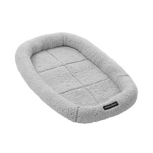 Paws & Claws Sherpa Crate/Carrier Cushion/Mattress Pet Dog 75x45cm Medium GRY