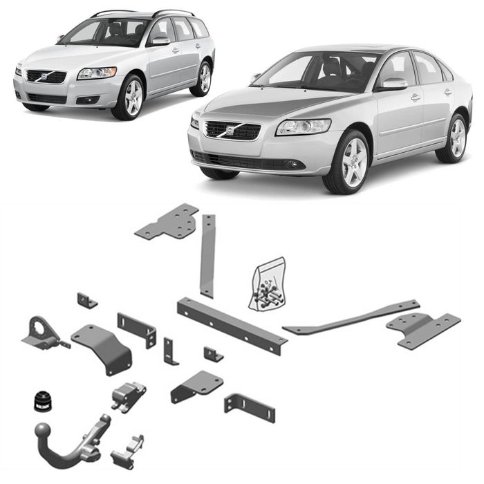 Brink Towbar European For Volvo S40 (01/2004 - 12/2012), V50 (01/2004 - 12/2012)