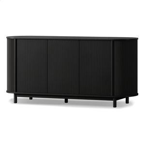 ALFORDSON Buffet Sideboard Cabinet Storage 3 Doors Black