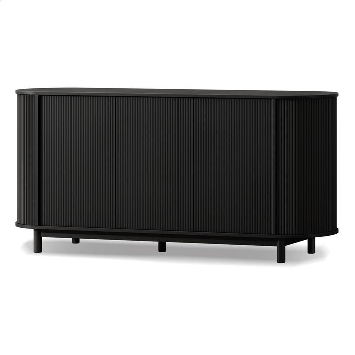 ALFORDSON Buffet Sideboard Cabinet Storage 3 Doors Black