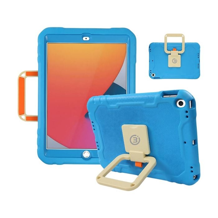 3sixT Kids Safe Case - iPad 10.2 Gen 7/8/9 Rugged Drop Protection Blue