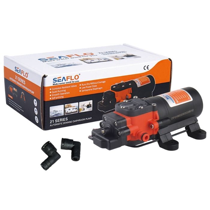 Seaflo 12v Water Pump 21 Series 3.8lpm For Camper Trailer, Caravan Camping, Boat