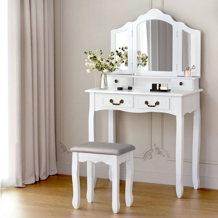 Artiss Dressing Table Mirror White