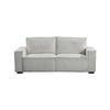 3 Seater Sofa Fabric Upholstery Wooden Structure Knock Down Feature in Beige Colour