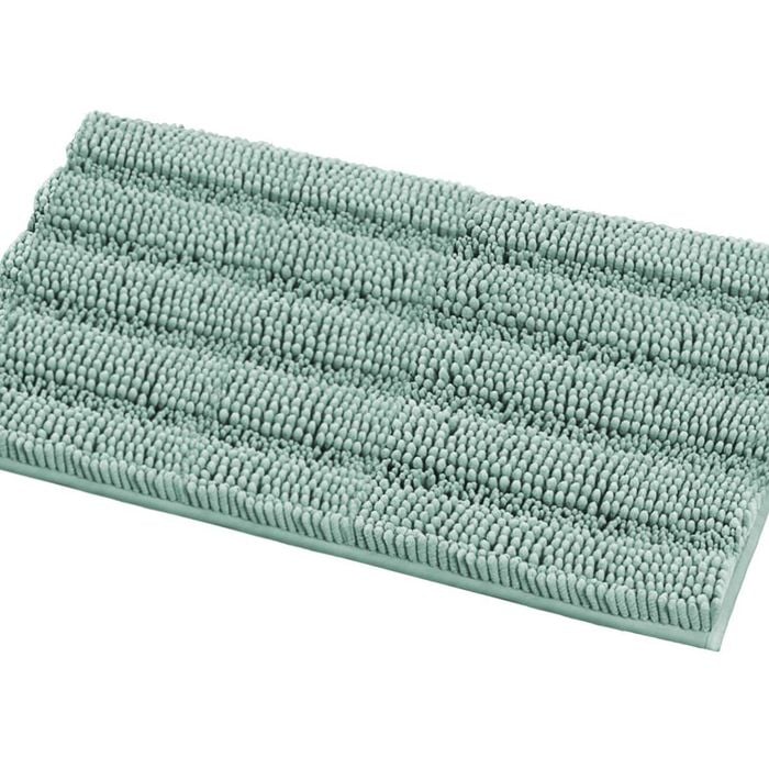 Smarcute 1 Piece - 50cm x 81cm Non-Slip Thick Soft Chenille Bath Mat Rug Duckegg Blue