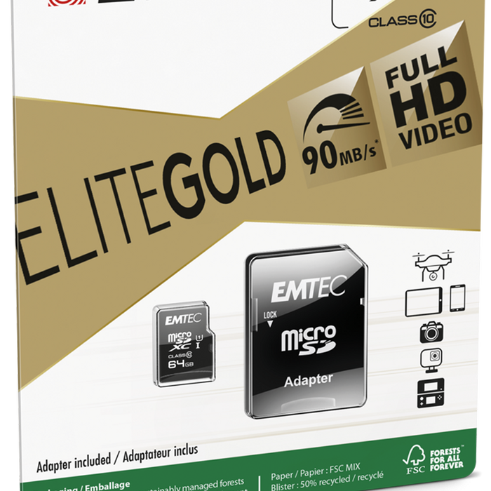 Emtec Sd Micro C10 64gb Woa Sdxc Micro Without Adapter