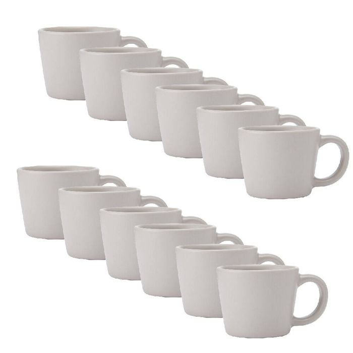12pk La Cafetiere Ceramic Coffee Espresso Drinking Cup Mug 8x8x5cm Latte