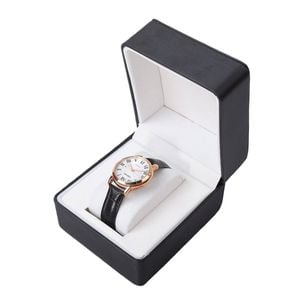 Catzon Watch Box Single Slot Portable Organizer Display Case-black