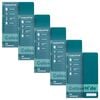 5pc Colourhide Writing Notebook W/ Ruler A5 School Stationery 200pgs Teal Green