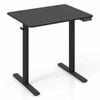 Costway Small Electric Standing Desk Sit Stand Computer Whole-piece Black