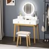 Alfordson Dressing Table Stool Set White