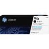 Hp 94x Original Laser Toner Cartridge - Black - 1 Each - 2800 Pages