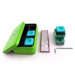 Walkabout Magnetic Chalk Holder & Clip Set with Cue Tip File and 3 Premium Chalks (Green)