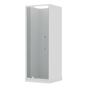 Stein 750 x 2000mm White Georgia 3S Square Flat Wall Package