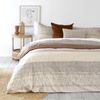 Bambury Double Bed Darlington Sand Quilt Cover Set Soft Woven Home Bedding