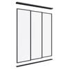 Lugna 2100 x 1800mm Black Optiglass Panel Wardrobe Triple Sliding Doors