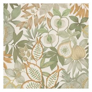 Nagano Green/Orange Nature Wallpaper 10.05m x 53cm