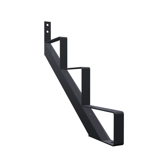 Peak Products Black 3 Tread Steel Stair Stringer