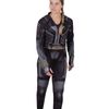 Black Widow Costume Girls Halloween Fancy Dress Marvel Jumpsuit Black