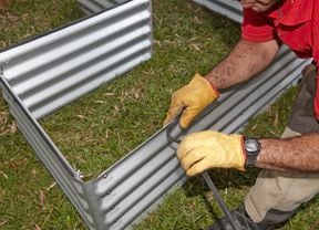 DIY Step Image - How to build a raised garden bed . Blob storage upload.