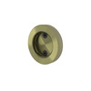 Rolltrak Antique Brass Barn Door Round Finger Pull 