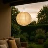 Astin Sinclair Fabric Solar Pendant Light