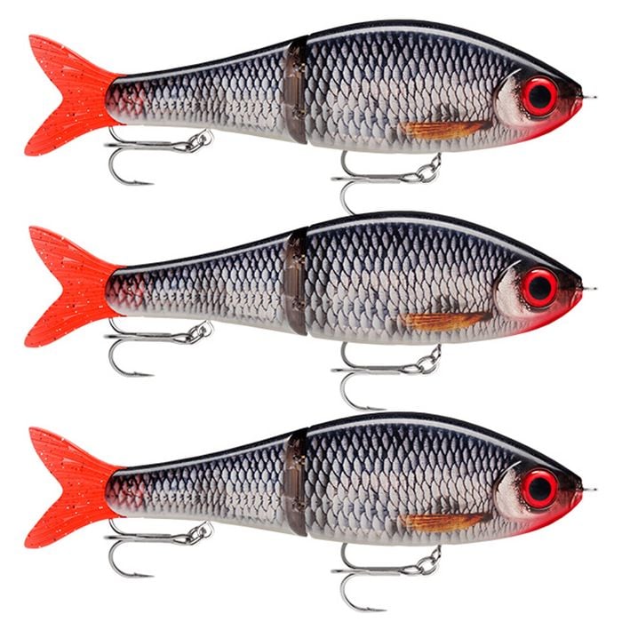 3x Rapala Super Shadow Rap Glide 11cm Jointed Swimbait Lures - Live Roach