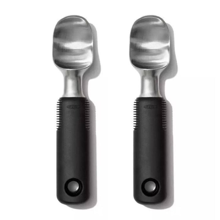Oxo Stainless Steel Ice Cream Scoop Black Set Of 2
