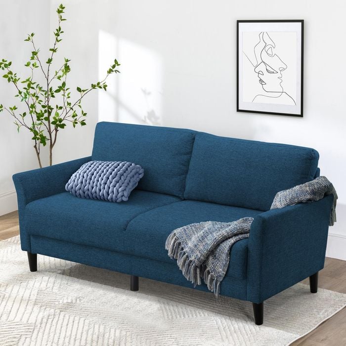 Zinus 3 Seater Sofa Couch - Blue Weave